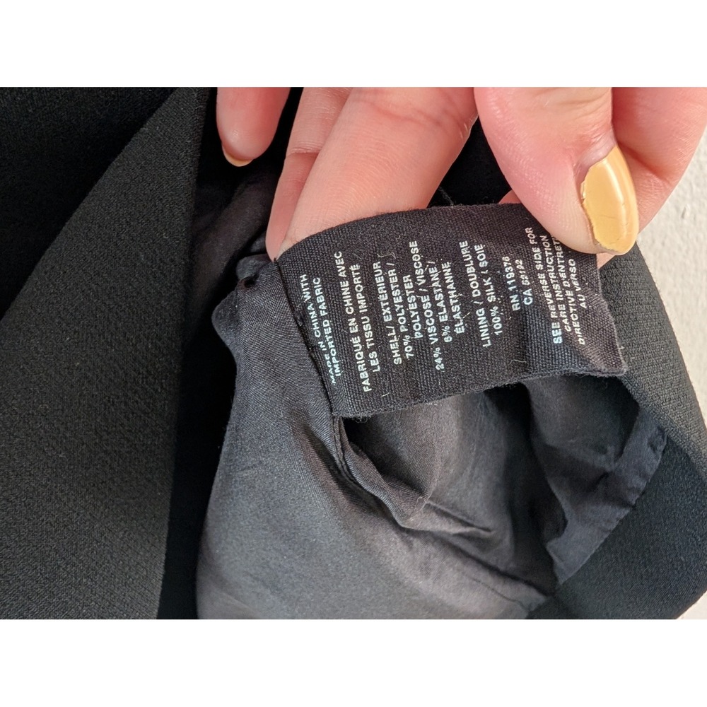 Helmut Lang Back Lip Mini Dress Silk Lined Black 90s Club Shift Minimalist XS - Picture 5 of 13